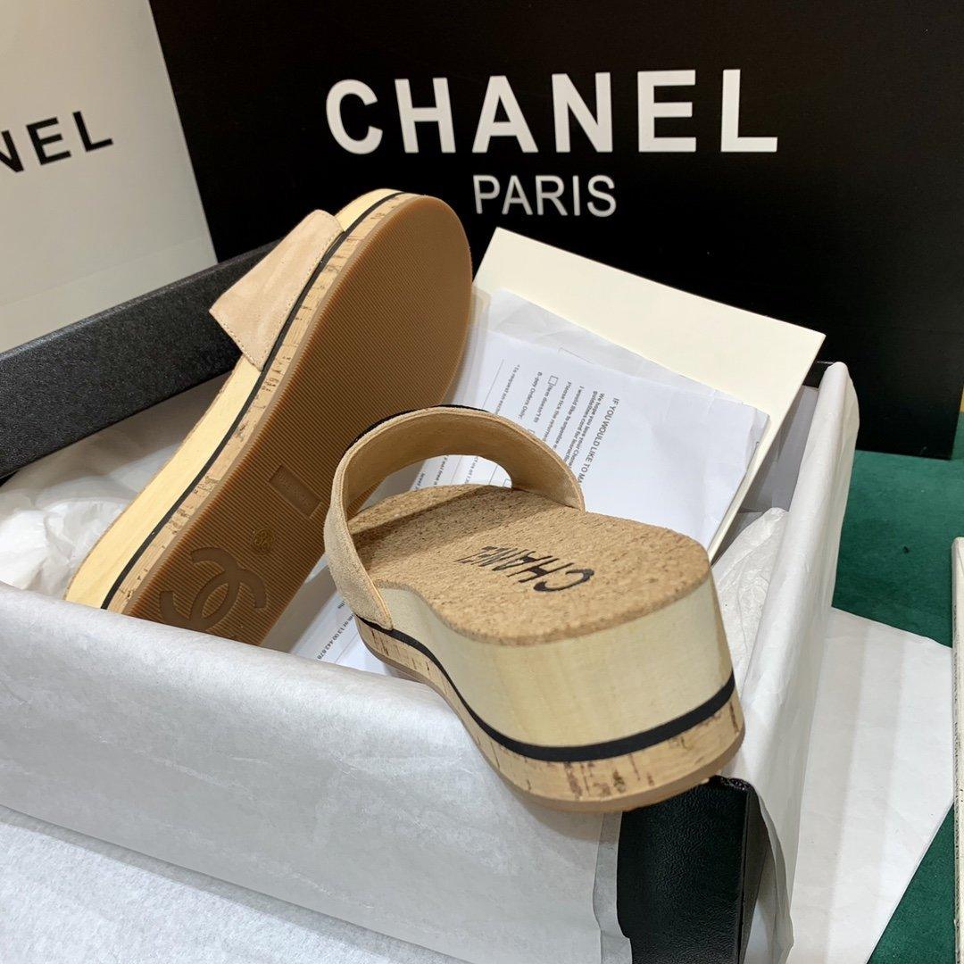 Sandals by Chanel - product photo shown in the listing for this item.