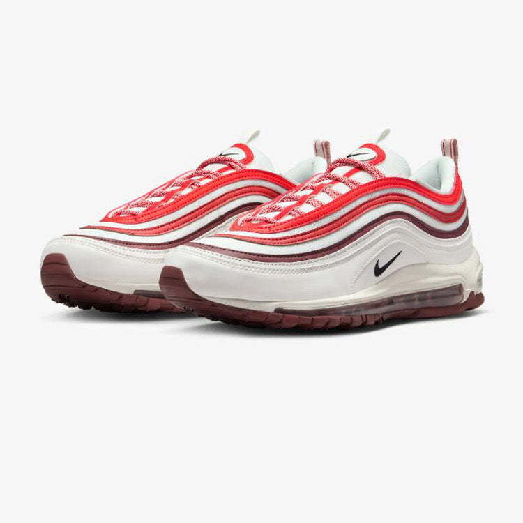 Nike Air Max 97 Sneakers in White Red FN6957-101 - product image from the listing.