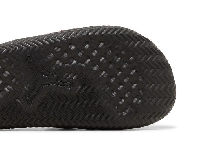 Jordan Super Play Slide in Black University Red - product image from the listing.