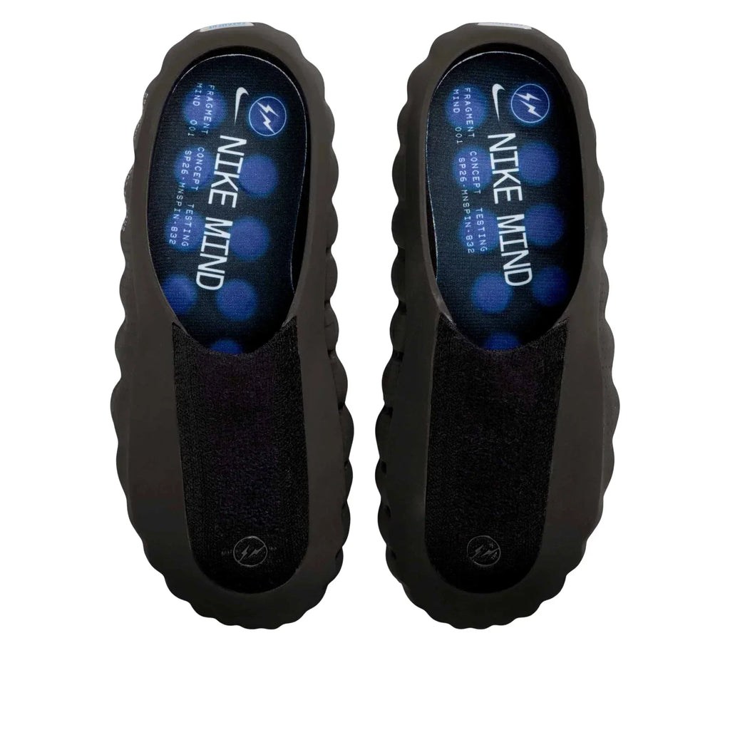 Nike Mind 001 Slide Fragment in Black - product image from the listing.