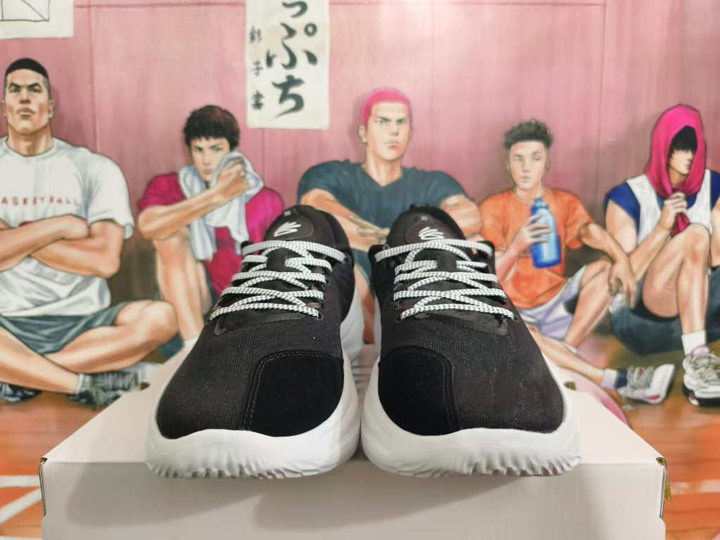 Basketball Sneakers Black White Gray Low-Cut - product image from the listing.