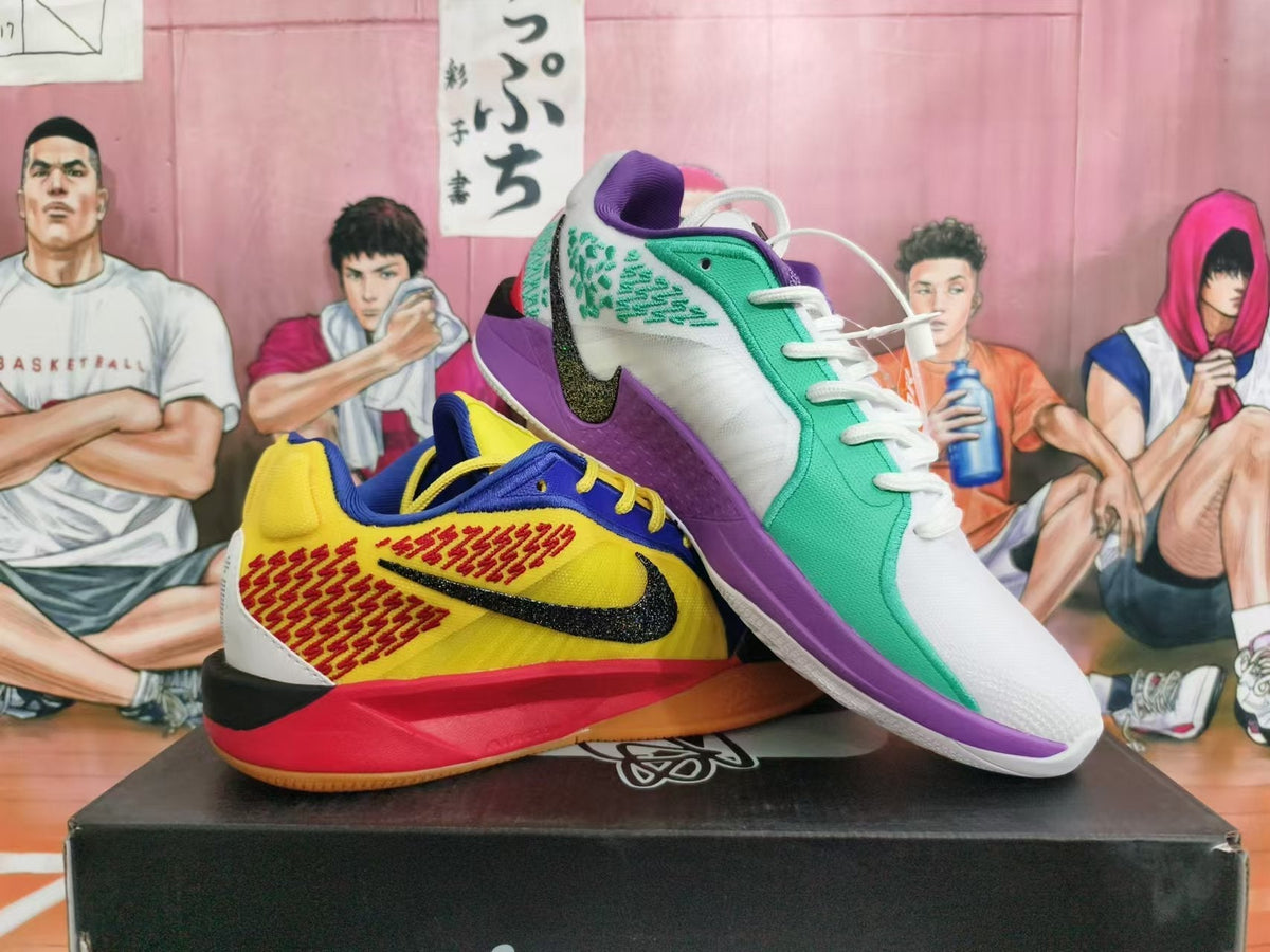 Nike Kobe 5 Basketball Footwear Multicolor Mismatch Pair - product image from the listing.