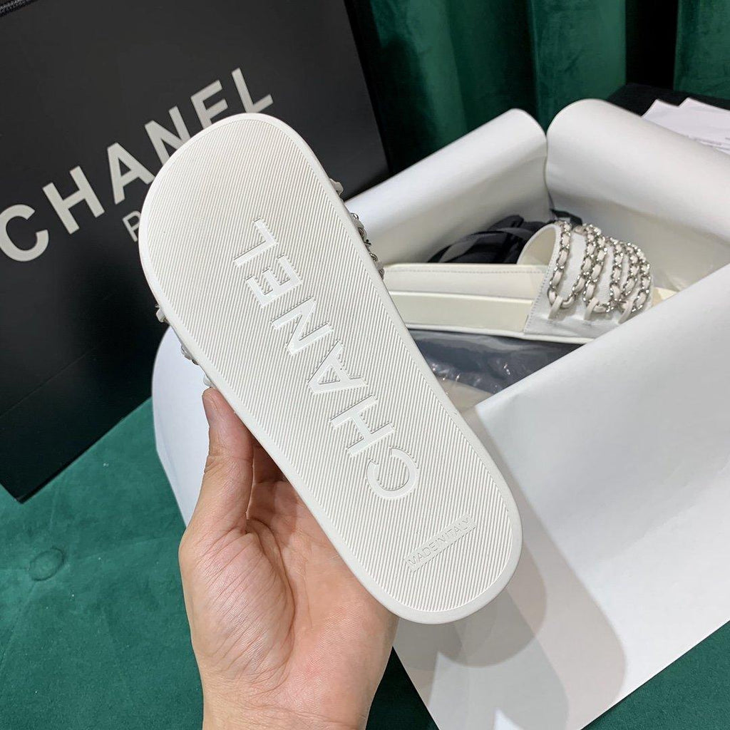 Sandals by Chanel - product photo shown in the listing for this item.