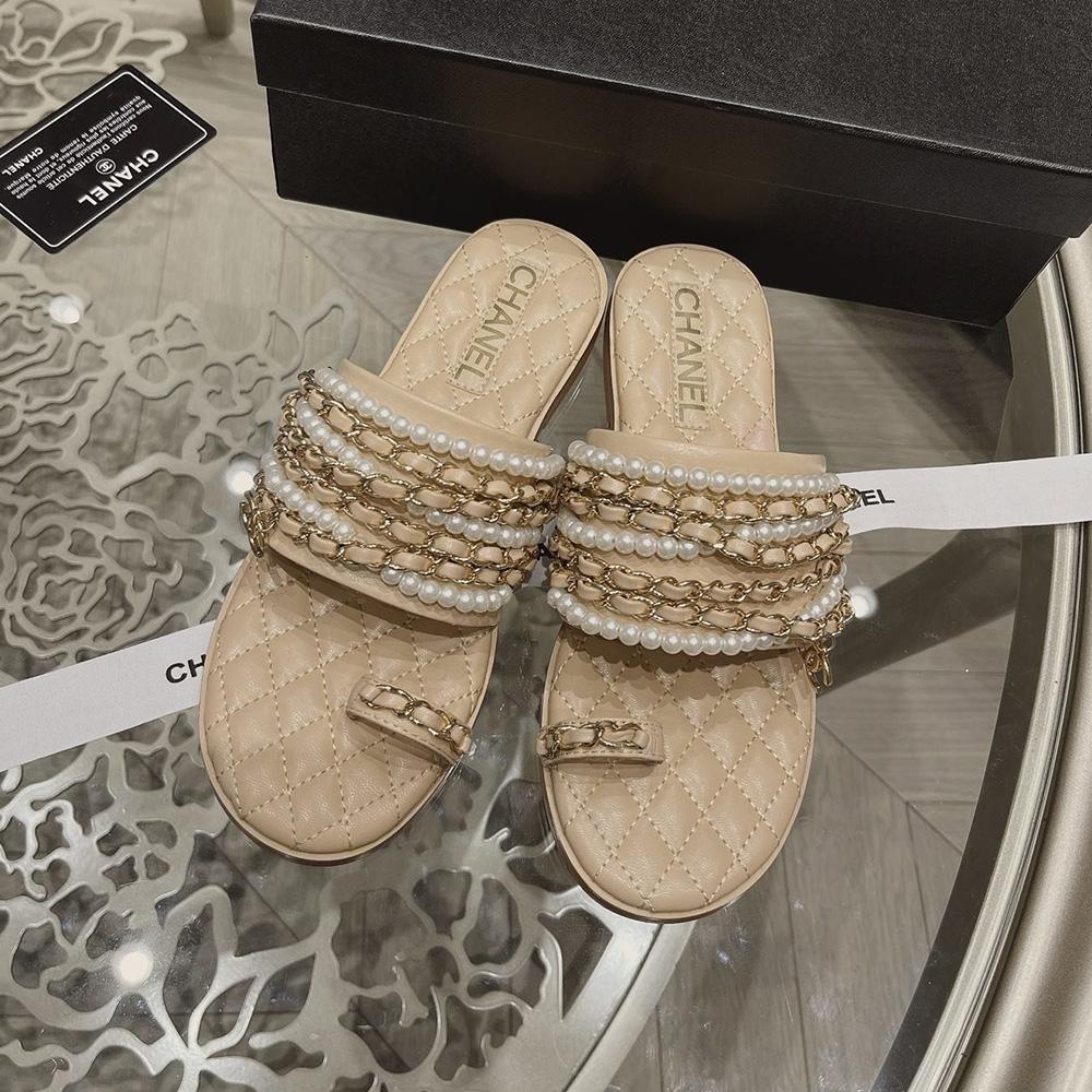 Sandals by Chanel - product photo shown in the listing for this item.