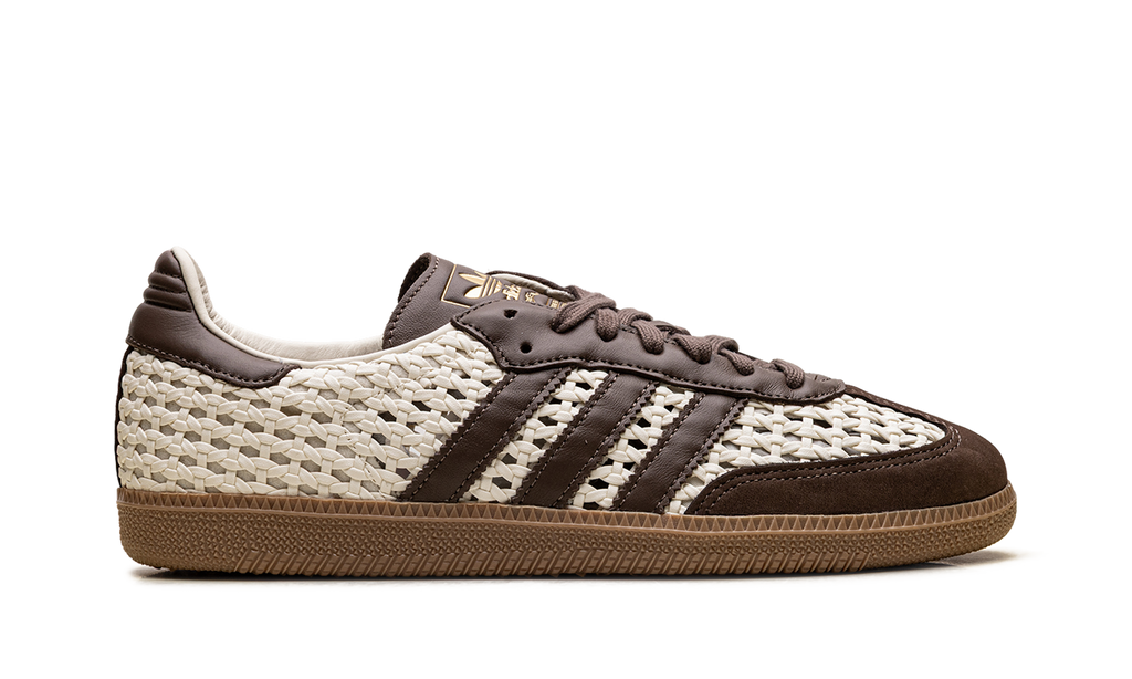 Women's Samba OG "Basketweave Cream White Earth Strata" IH9373 - product image from the listing.