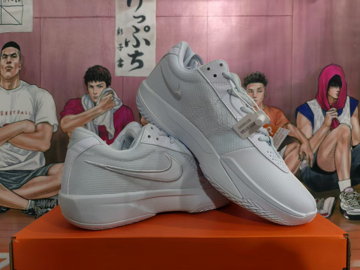 Nike Zoom 101 Basketball Shoes in White - product image from the listing.