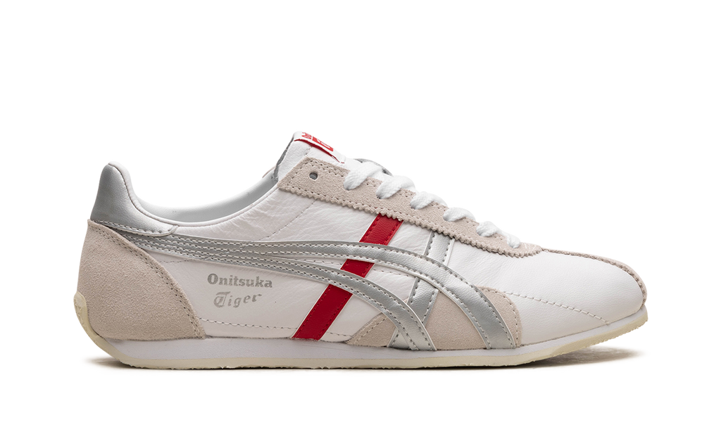 Onitsuka Tiger Runspark in White Silver Red 124796 - product image from the listing.