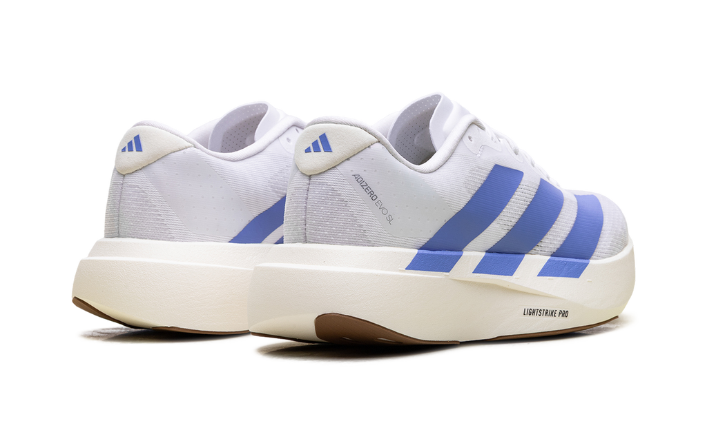 Women's adiZero EVO SL "White Blue Fusion" JS4454 - product image from the listing.