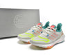 Adidas Ultra Boost 22 GX8015 Running Shoes in White Blue Yellow - product image from the listing.
