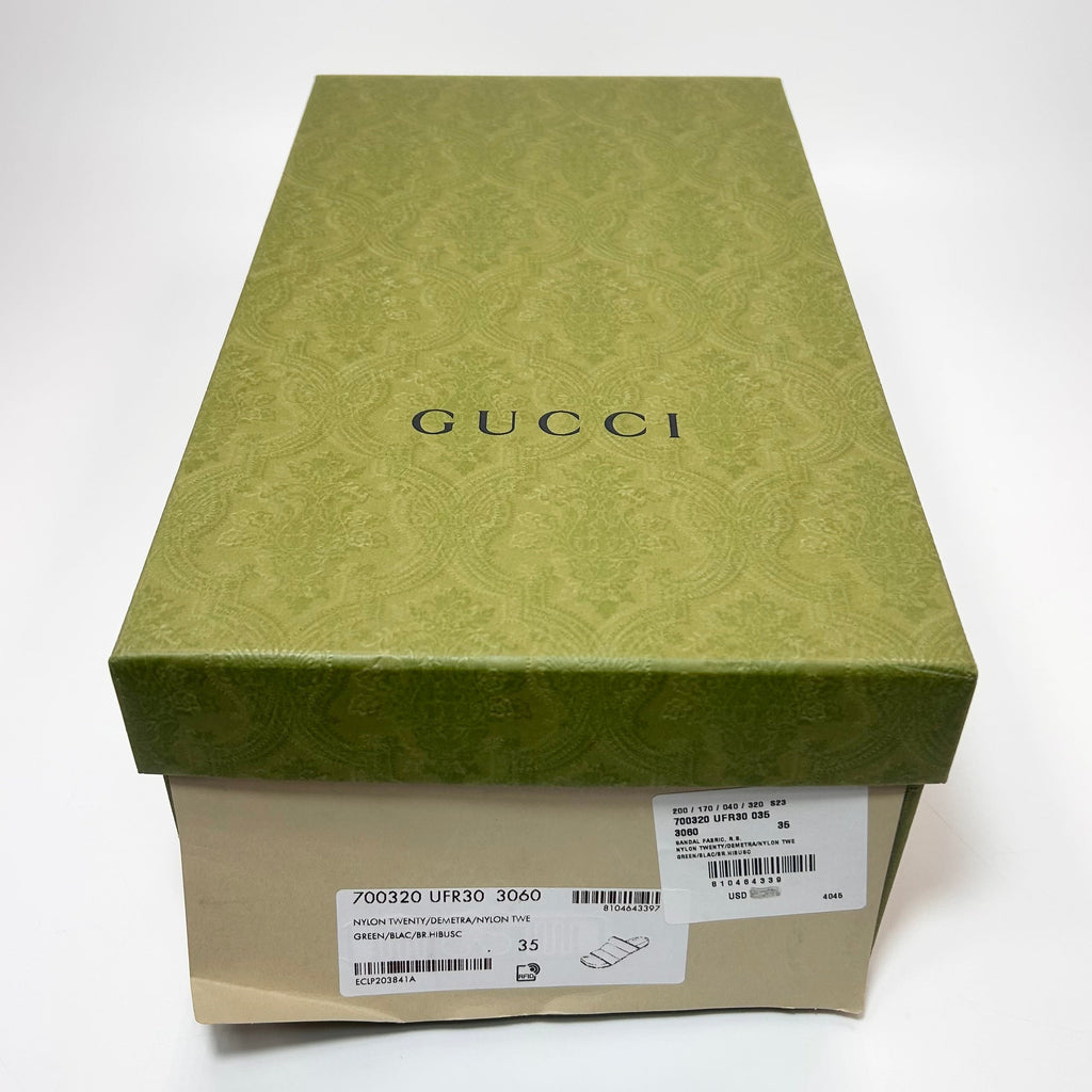 Women's Gucci Padded Nylon Web Slide Sandal - 5 - product image from the listing.