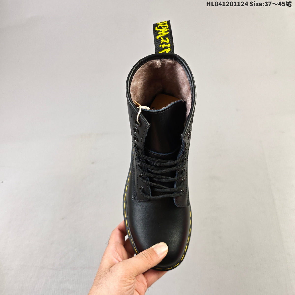 1460 Black Platform Lace-Up Boots by Dr. Martens - product image from the listing.