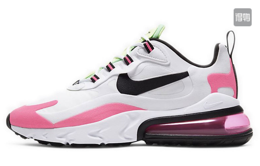 Nike Air Max 270 React Sneakers in White Pink CJ0619-101 - product image from the listing.