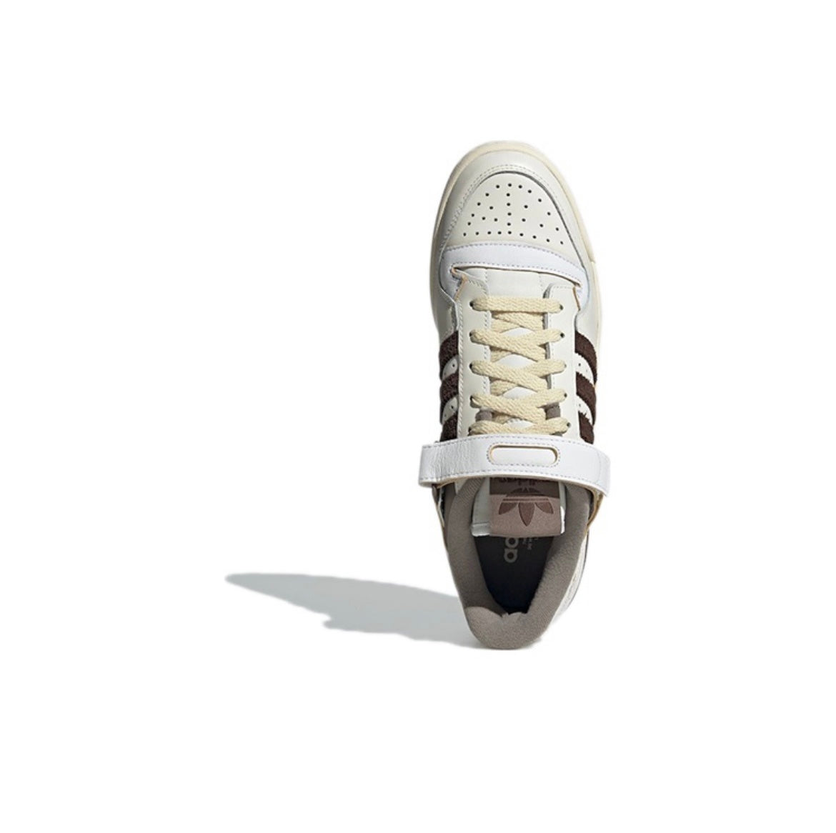 adidas Forum 84 Low Sneakers in White Brown GX4567 - product image from the listing.
