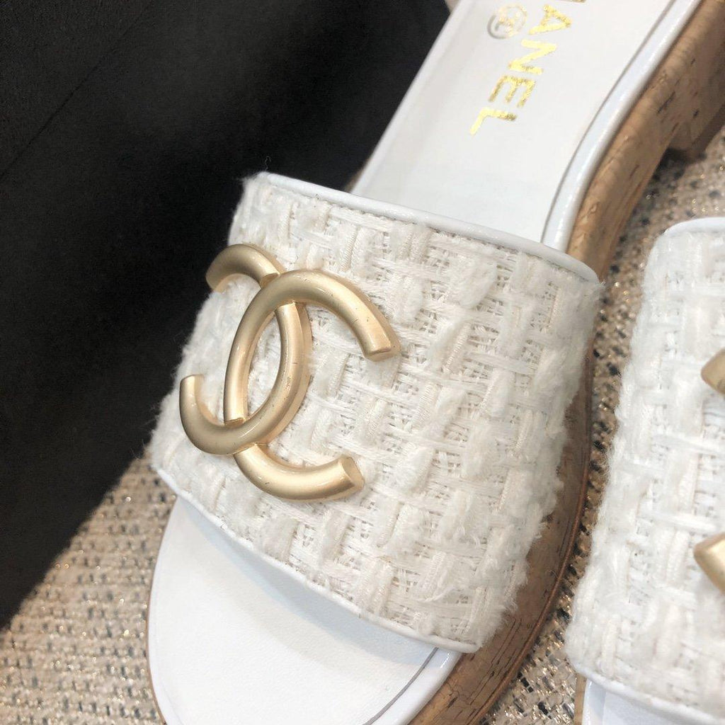 Sandals by Chanel - product photo shown in the listing for this item.