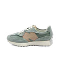 New Balance U327WPA Sneakers in Sage in Green and Tan - product image from the listing.