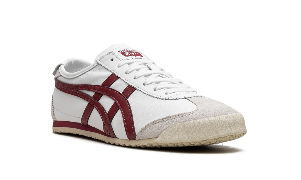 Onitsuka Tiger Mexico 66 in White Burgundy 122961 - product image from the listing.