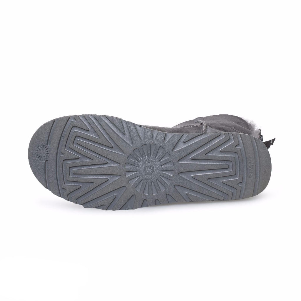 Women's UGG Bailey Bow II Grey Boots - product image from the listing.