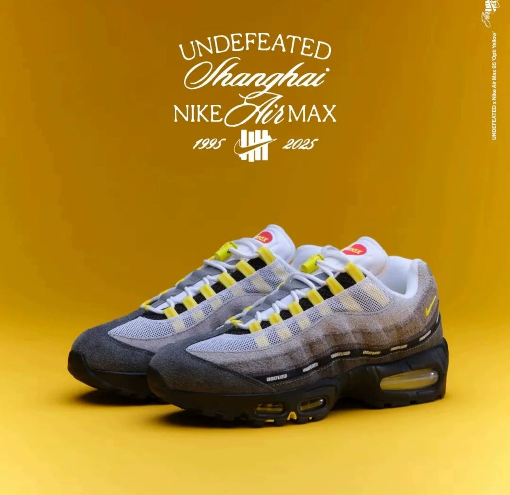 Nike Air Max 95 SP x UNDEFEATED Sneakers in Grey Yellow IB4523-002 - product image from the listing.