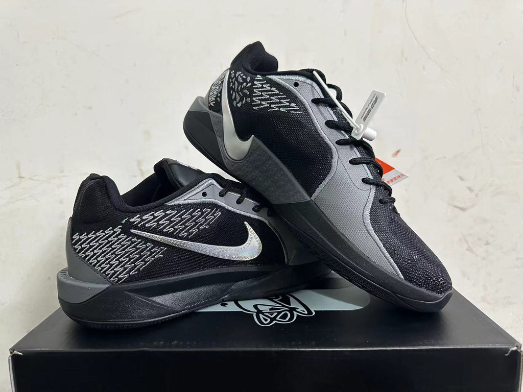 Nike Kobe 5 Basketball Shoes in Black and Grey - product image from the listing.