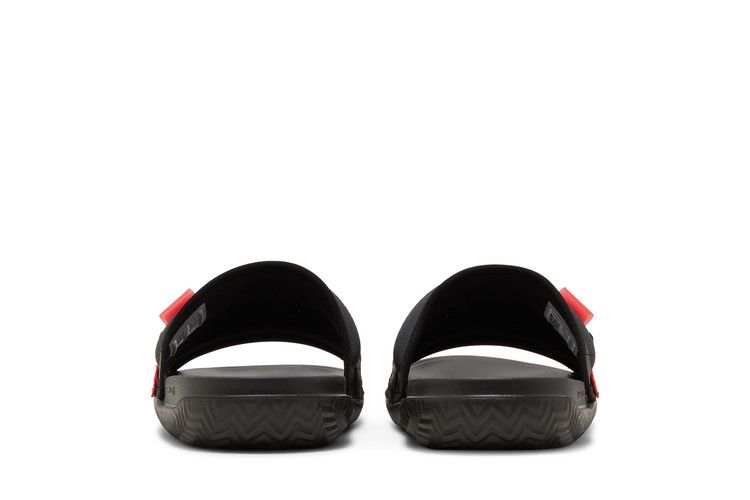 Jordan Super Play Slide in Black University Red - product image from the listing.