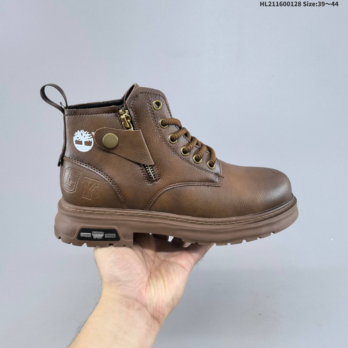 Lace-Up Ankle Boots with Side Zipper by Timberland - product image from the listing.
