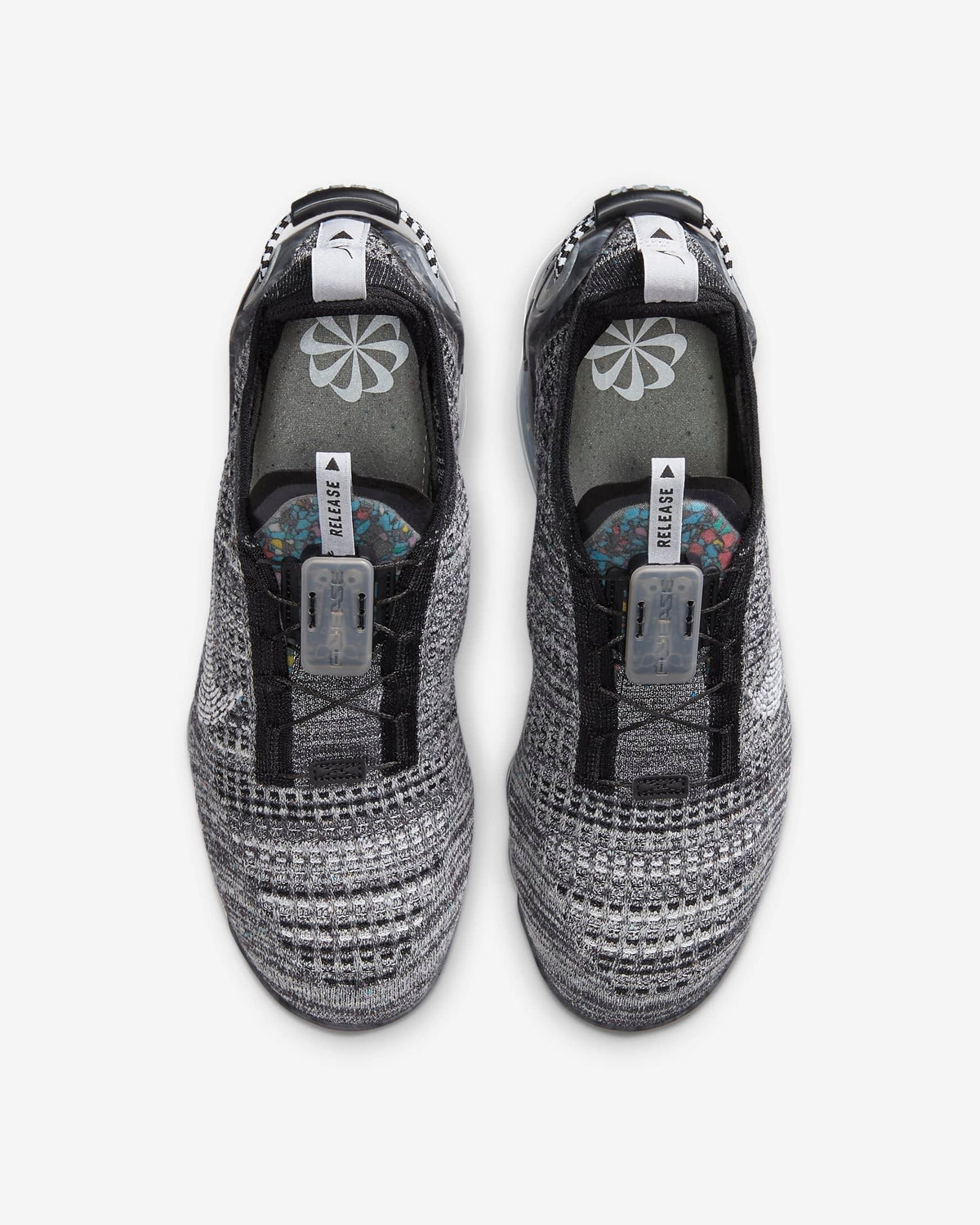 Nike Air VaporMax 2020 Flyknit Sneakers in Black Gray CT1823-001 - product image from the listing.