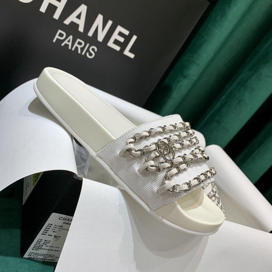 Sandals by Chanel - product photo shown in the listing for this item.