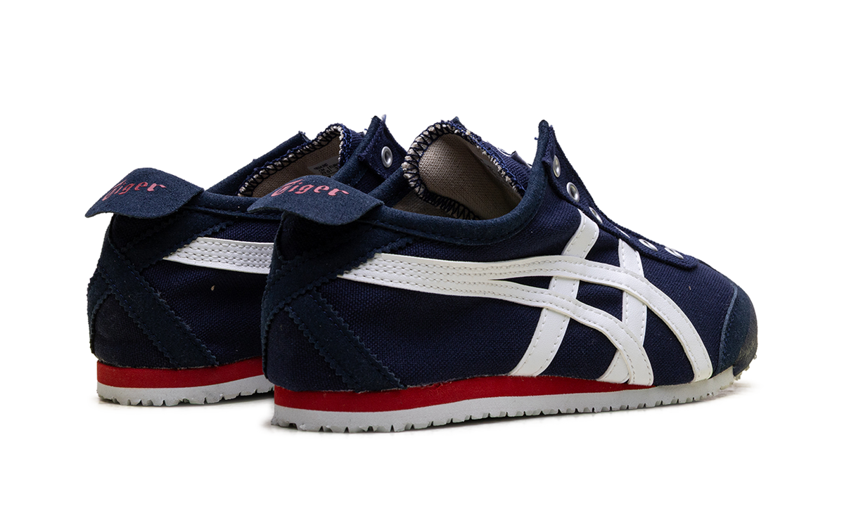 Onitsuka Tiger Mexico 66 Slip On in Navy Off White Red 195933 - product image from the listing.