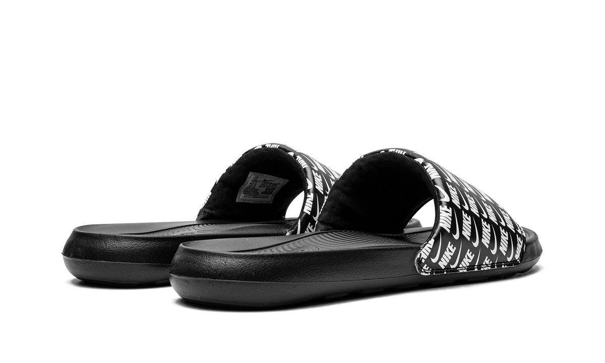 "Repeat Logo - Black" Victori One Slide Print CN9678 006 - product image from the listing.