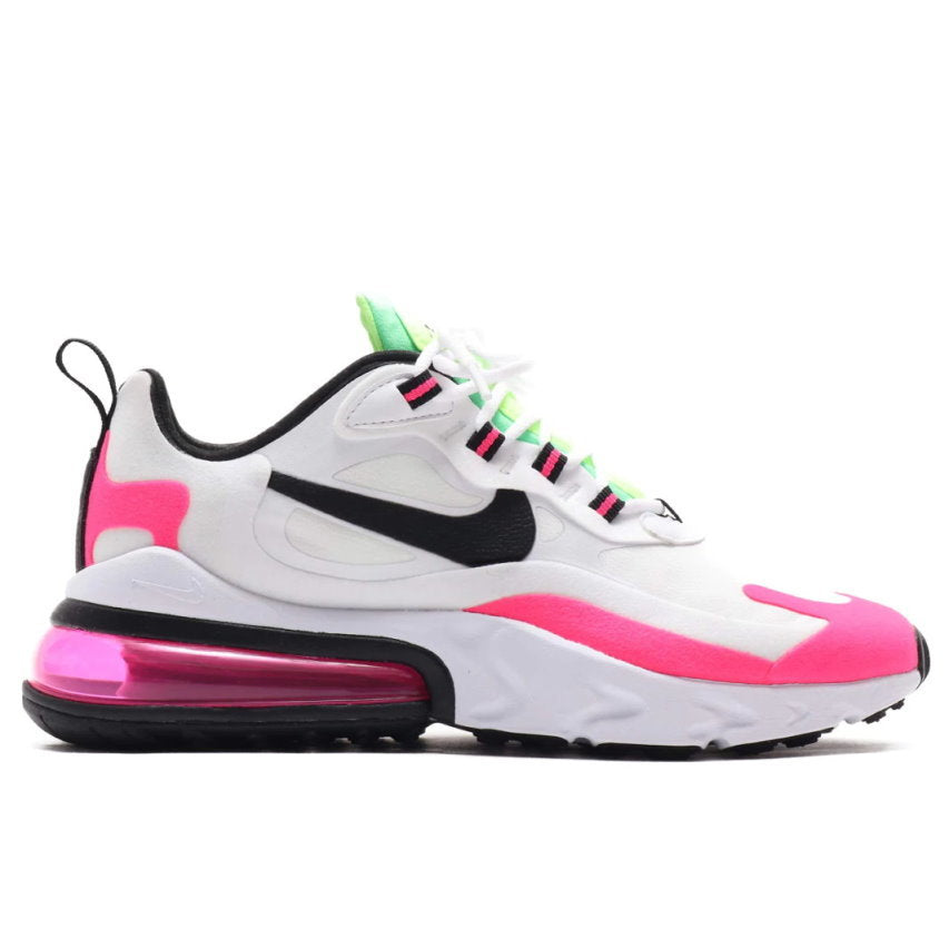 Nike Air Max 270 React Sneakers in White Pink CJ0619-101 - product image from the listing.