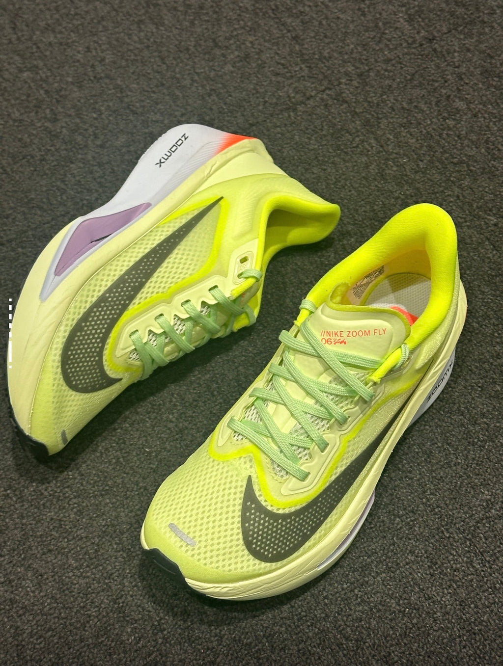 Nike Zoom Fly 6 Running Shoes FN8455-701 in Green - product image from the listing.