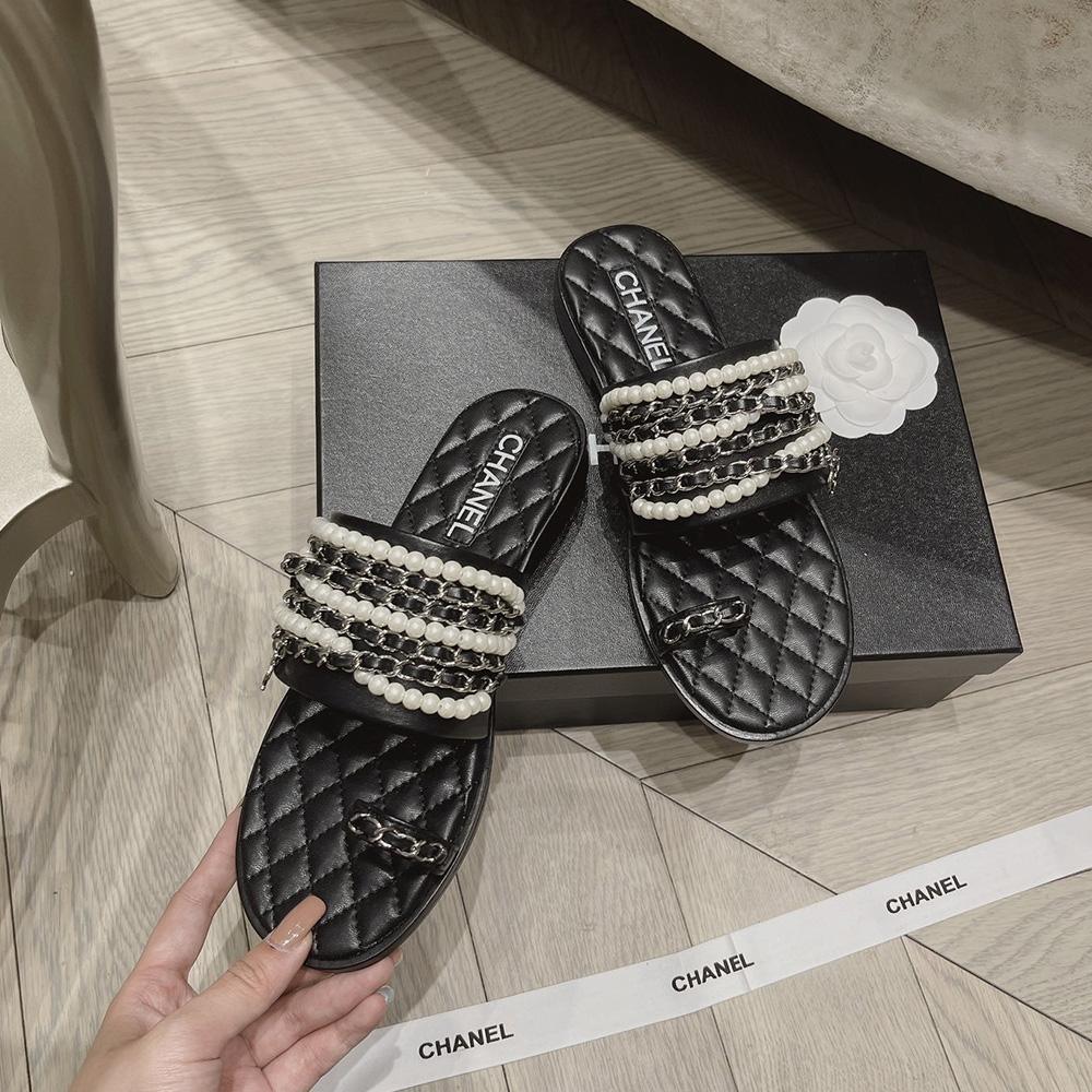 Sandals by Chanel - product photo shown in the listing for this item.