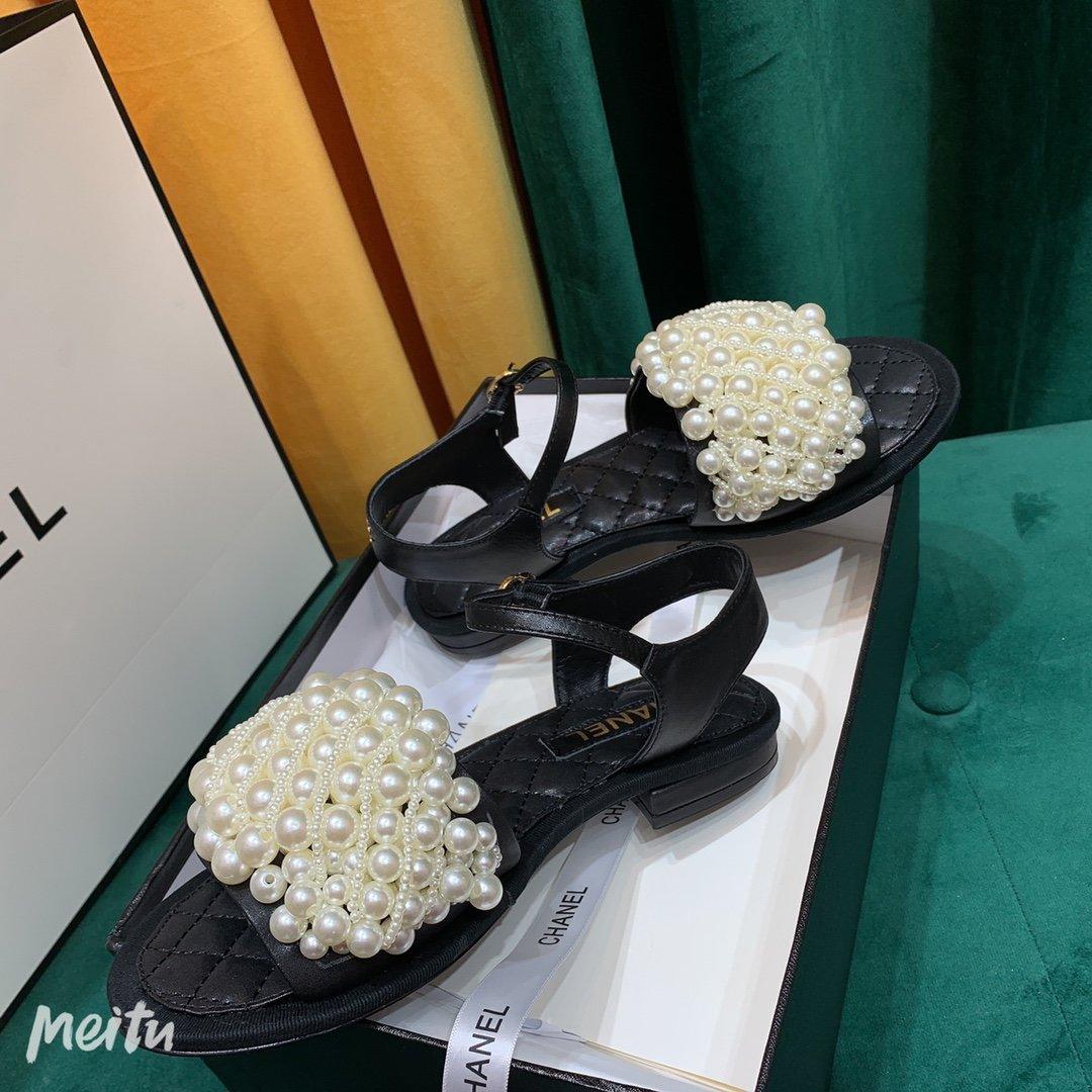 Sandals by Chanel - product photo shown in the listing for this item.