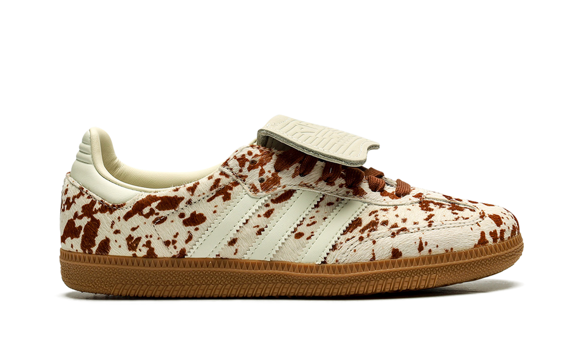 Women's Samba LT "Cow Print Brown White" JS3931 - product image from the listing.