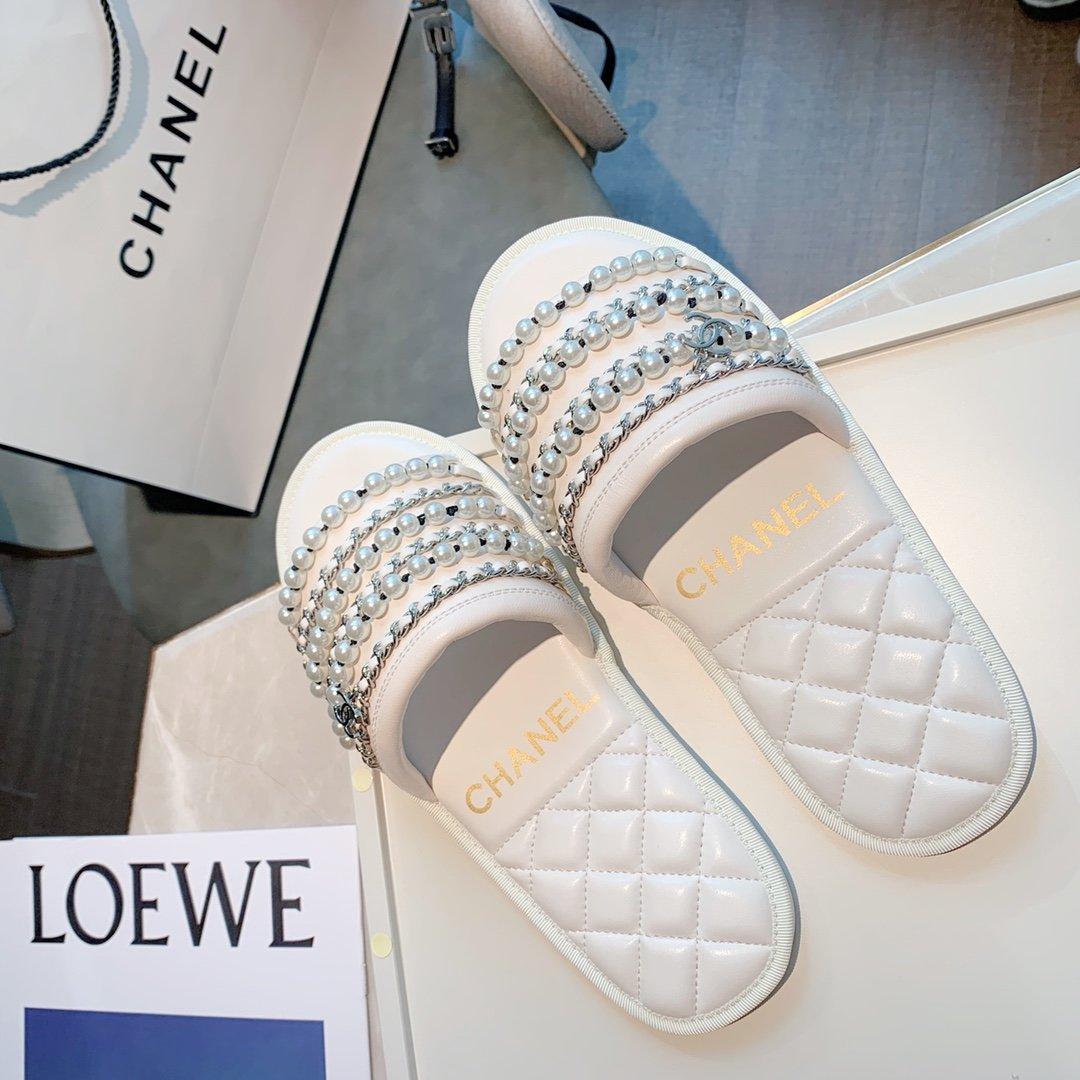 Sandals by Chanel - product photo shown in the listing for this item.