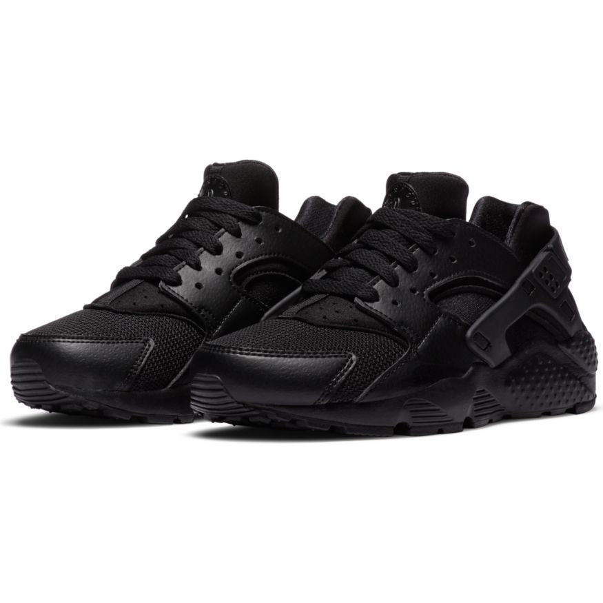 Nike Huarache Run GS in BLACK/BLACK-BLACK - product image from the listing.
