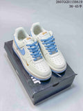 Nike Air Force 1 '07 Low Sneakers in White Light Blue - product image from the listing.