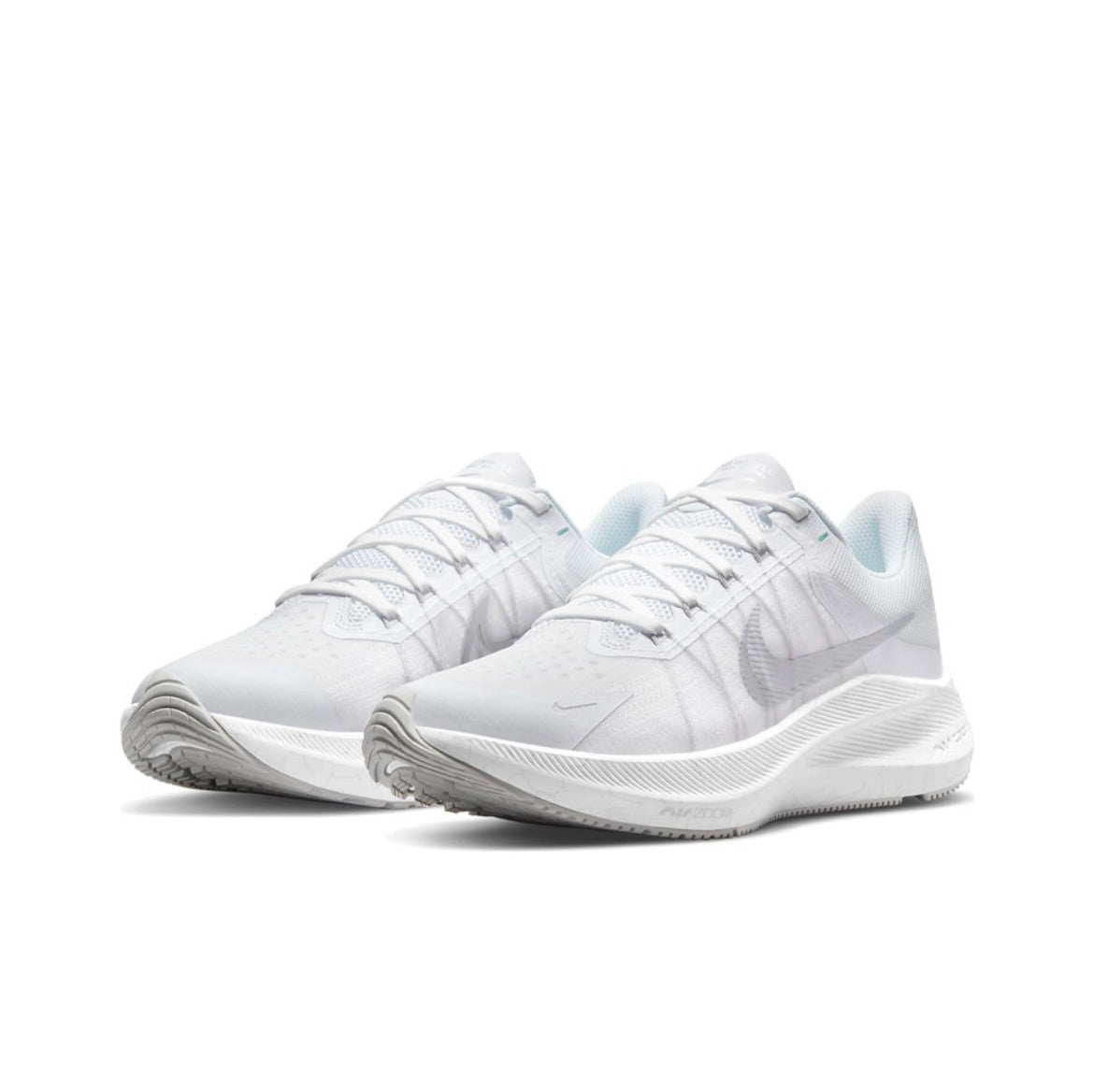 Nike Zoom Winflo 8 Running Shoes in White CW3421-104 - product image from the listing.