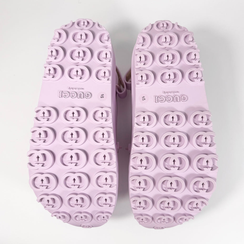 Women's Gucci Horsebit Platform Rubber Sandal - 7 - product image from the listing.