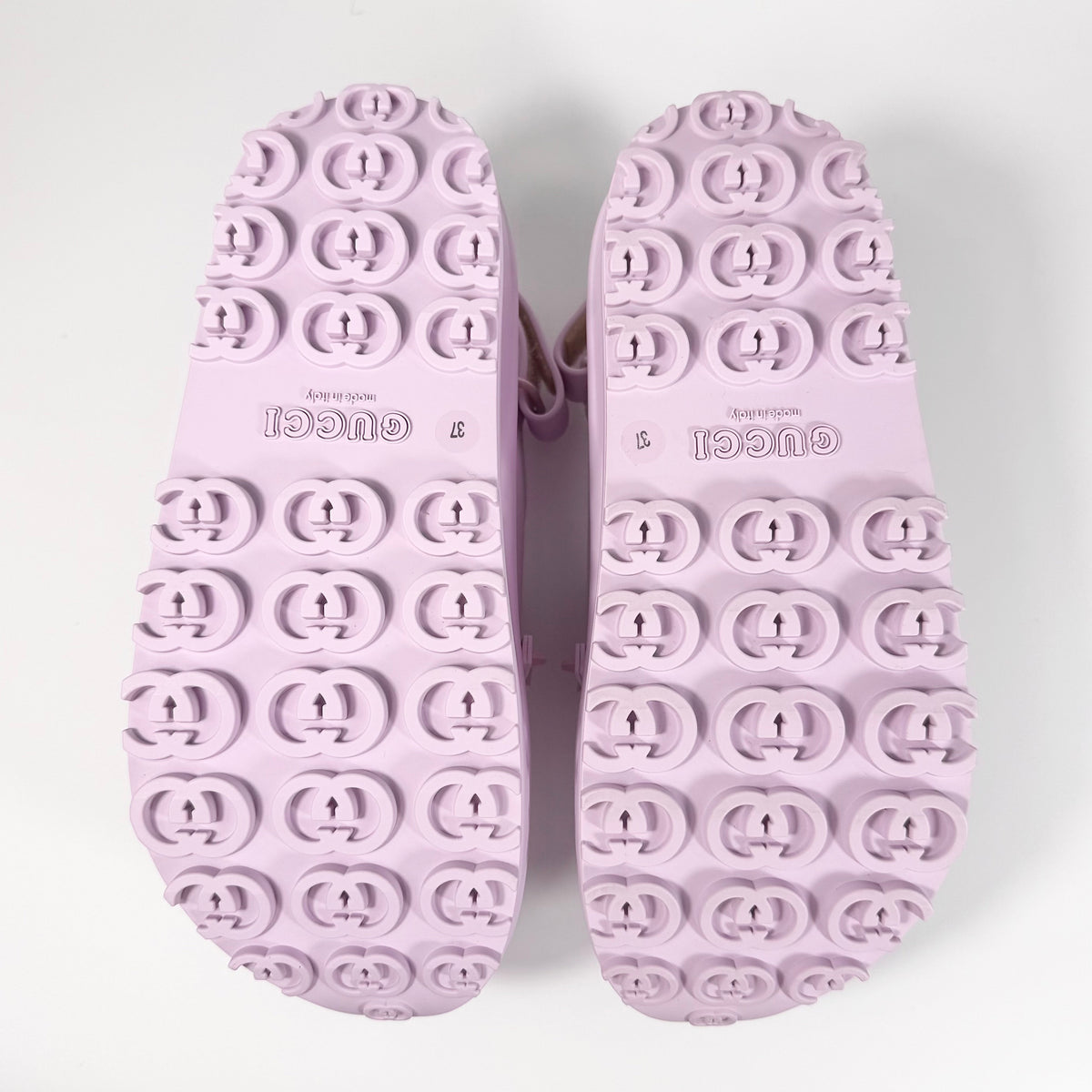 Women's Gucci Horsebit Platform Rubber Sandal - 7 - product image from the listing.