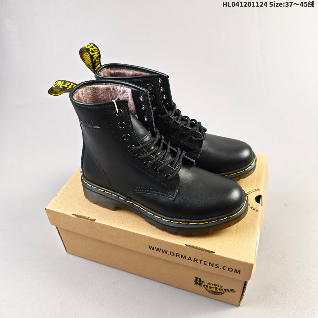 1460 Black Platform Lace-Up Boots by Dr. Martens - product image from the listing.