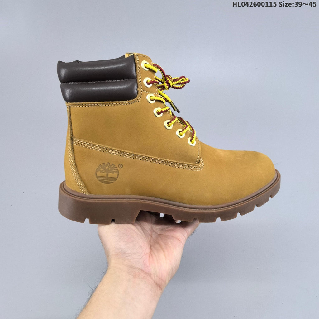 Timberland 6-Inch Style Lace-Up Boots, Wheat and in Brown - product image from the listing.