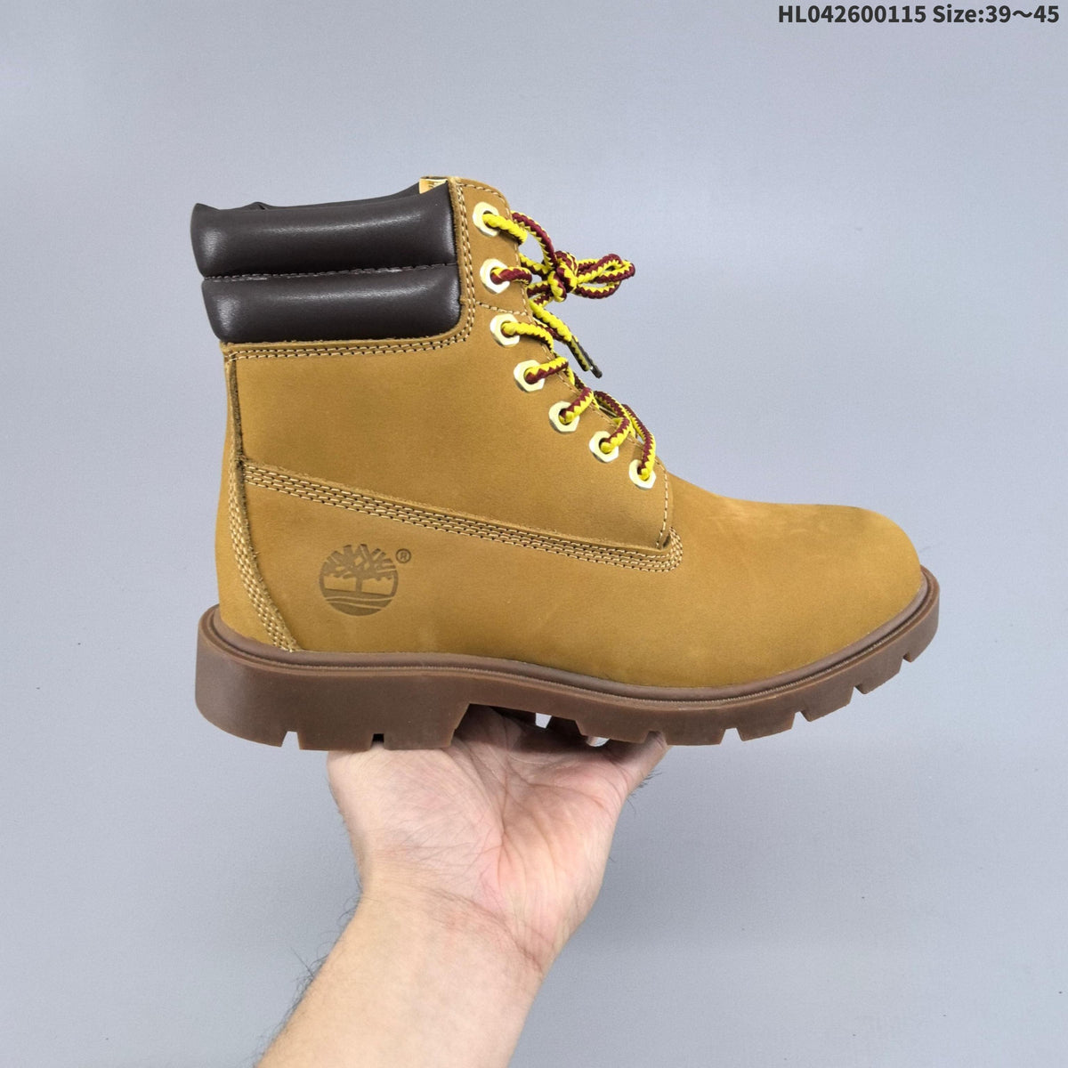 Timberland 6-Inch Style Lace-Up Boots, Wheat and in Brown - product image from the listing.