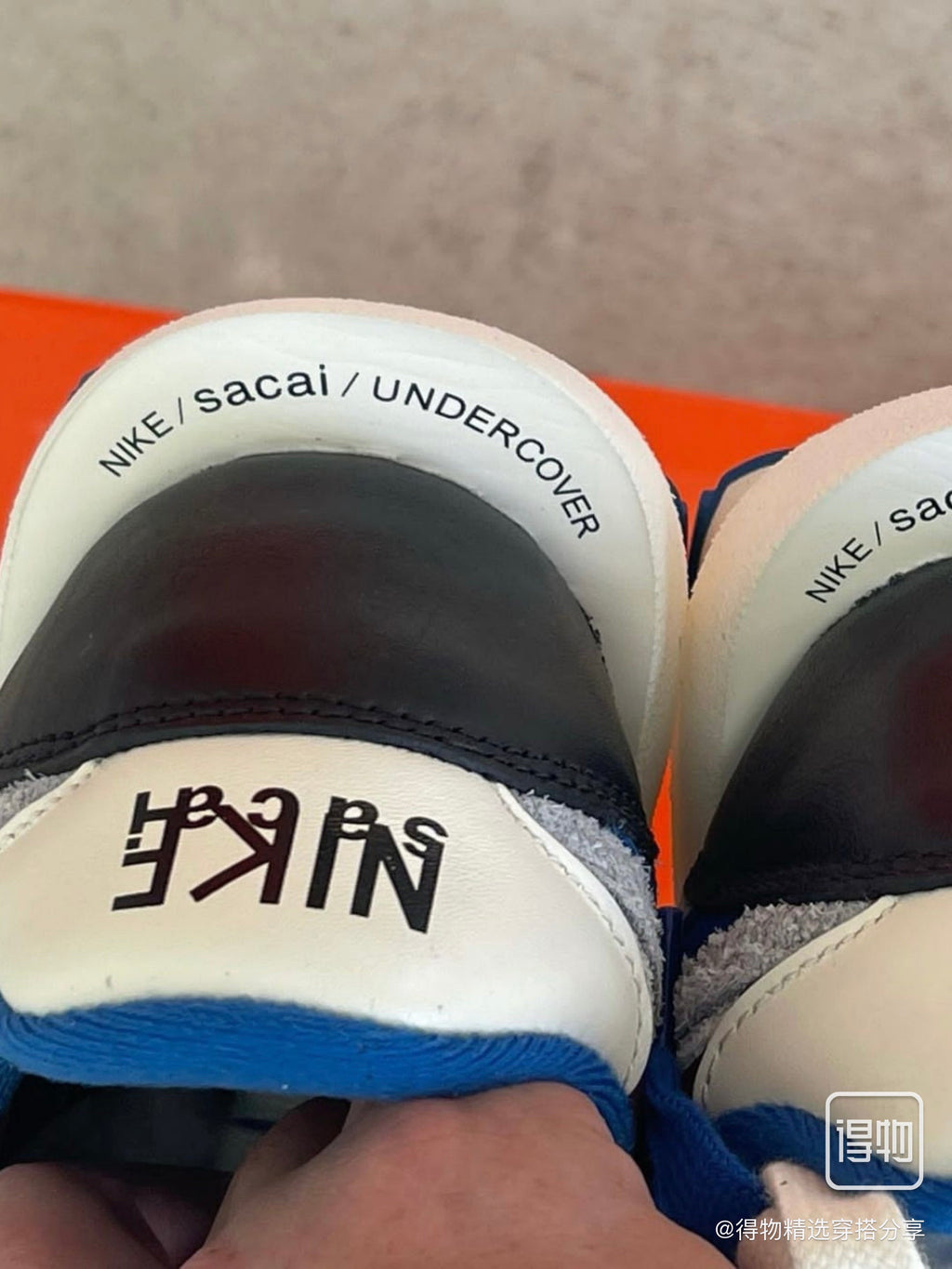 Nike LDWaffle sacai x UNDERCOVER in Burgundy Blue DJ4877-600 - product image from the listing.