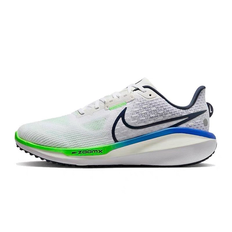 Nike Air Zoom Vomero 17 Running Shoes in White Green FB1309-100 - product image from the listing.