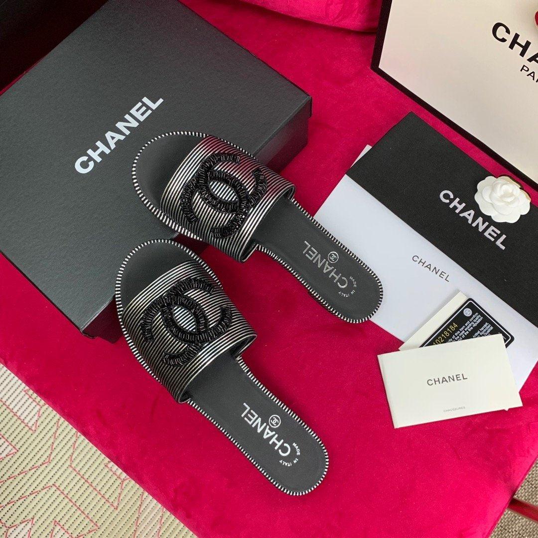 Sandals by Chanel - product photo shown in the listing for this item.