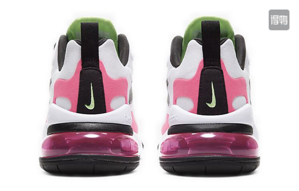 Nike Air Max 270 React Sneakers in White Pink CJ0619-101 - product image from the listing.
