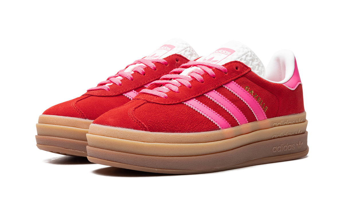 Women's Gazelle Bold "Collegiate Red Lucid Pink" IH7496 - product image from the listing.