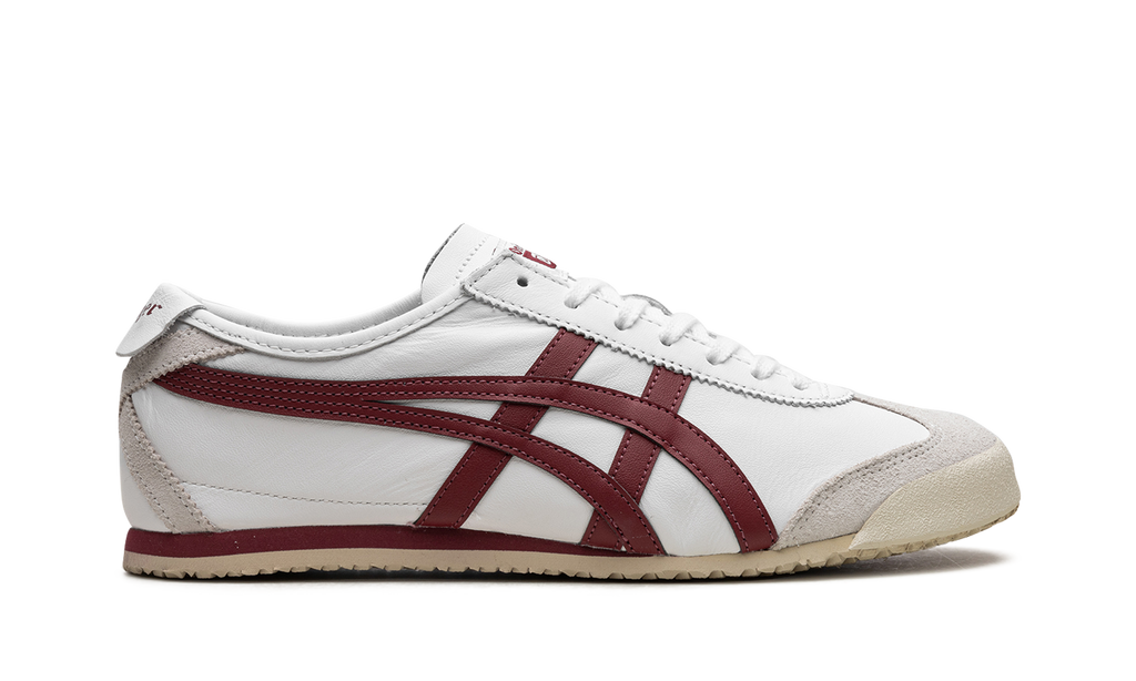 Onitsuka Tiger Mexico 66 in White Burgundy 122961 - product image from the listing.