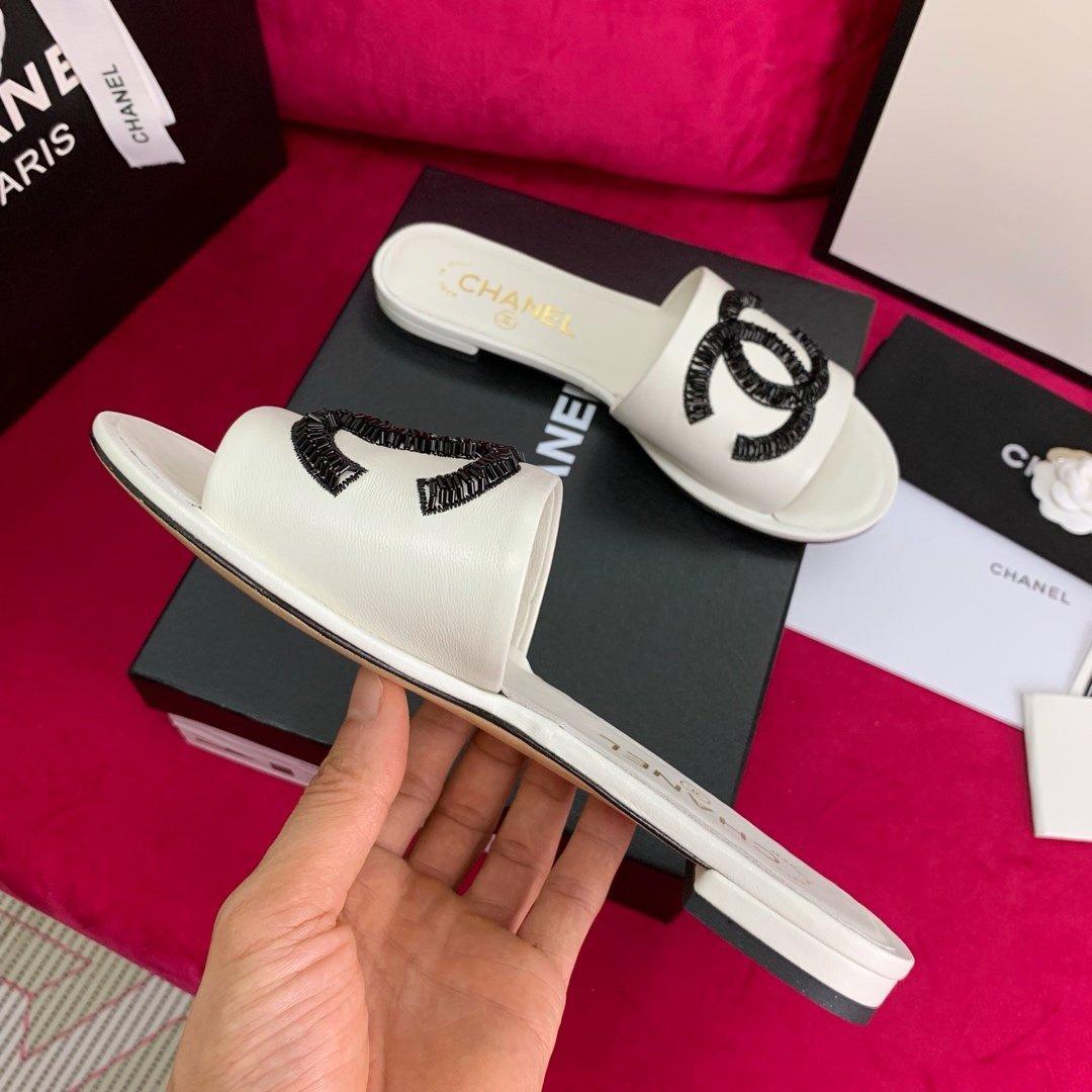 Sandals by Chanel - product photo shown in the listing for this item.